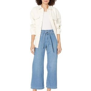 PAIGE Anessa Light Blue Wide Leg Jeans